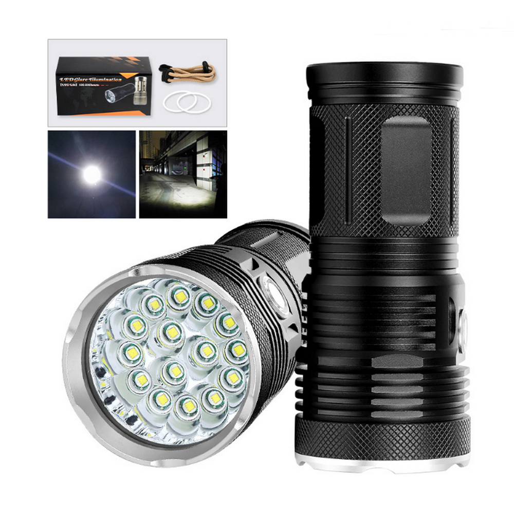 29000lm High Power LED Flashlight 15 Battery LED Hunting Camping Flashlight Flash Torch Lamp