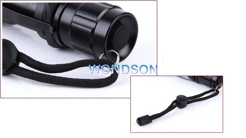 3W Red LED Light Black Flashlight for Aviation Astronomy & Night Vision