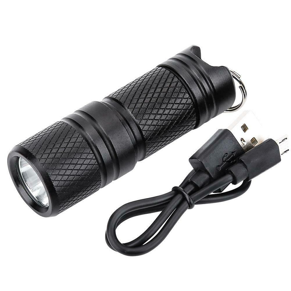 3W 100 lumens LED 10180 Mini Keychain USB Rechargeable Flashlight