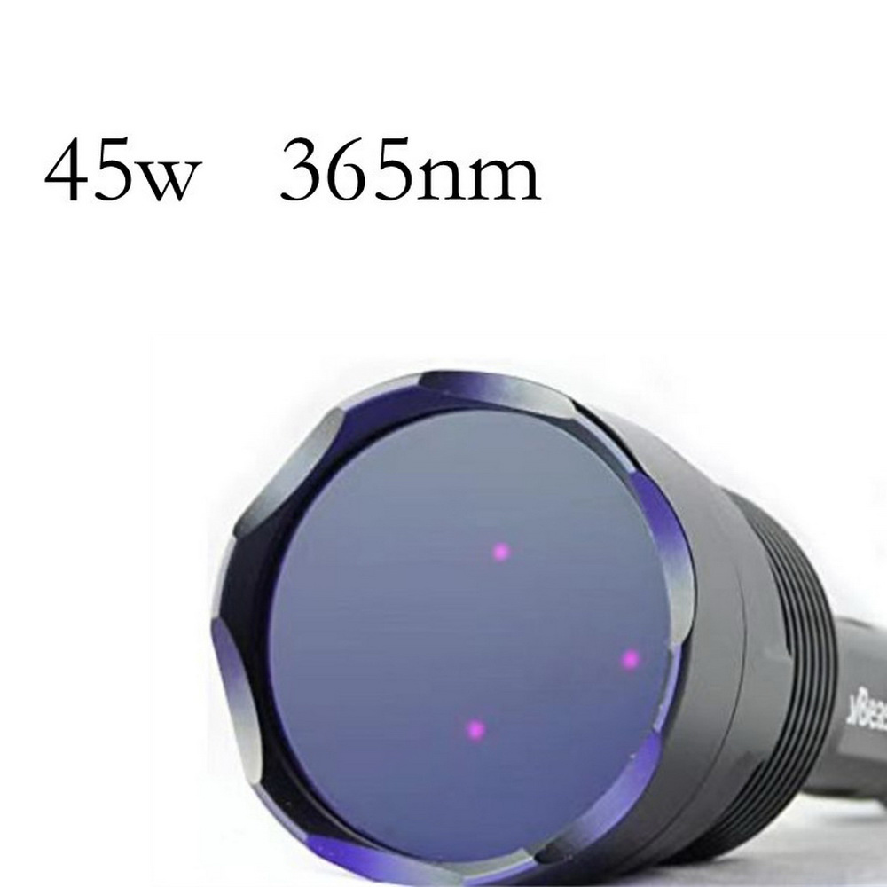 365nm Black Light UV Flashlight Handheld LED Rechargeable Battery Air Conditioning Leak Detection Scorpions Torch