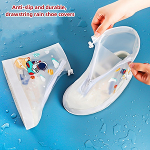 Hot selling Students outdoor PVC anti-slip shoe covers for school travel dustproof foot covers