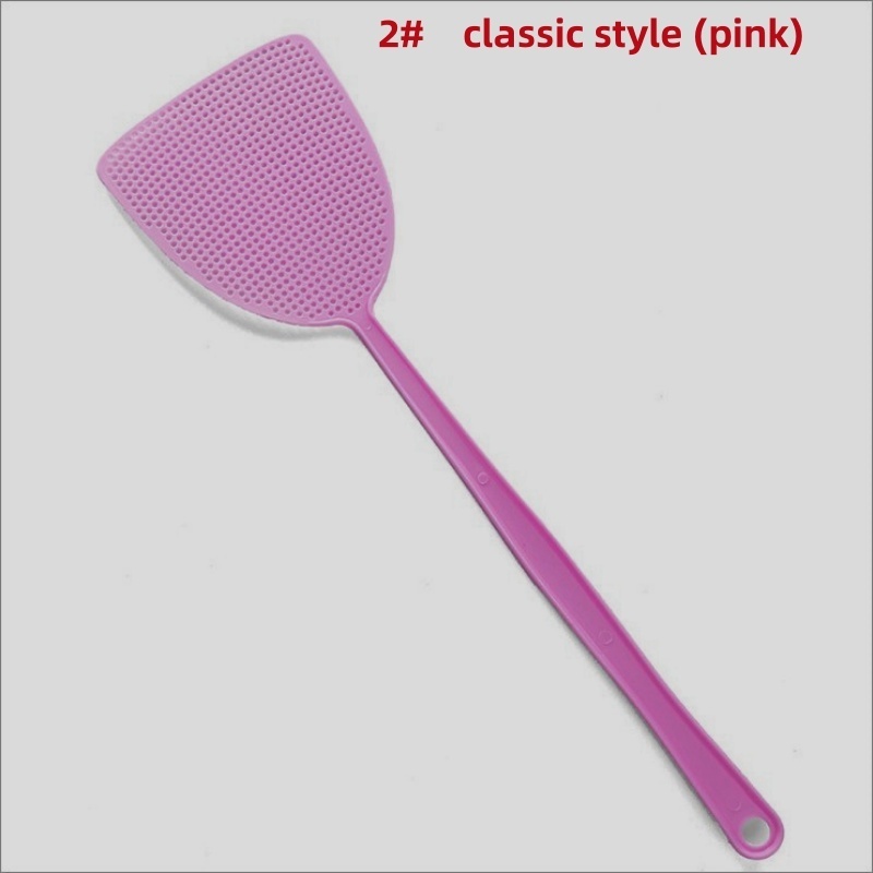 Hot selling Fly swatter plastic pp new material household non-bad manual extended handle fly and mosquito swatter