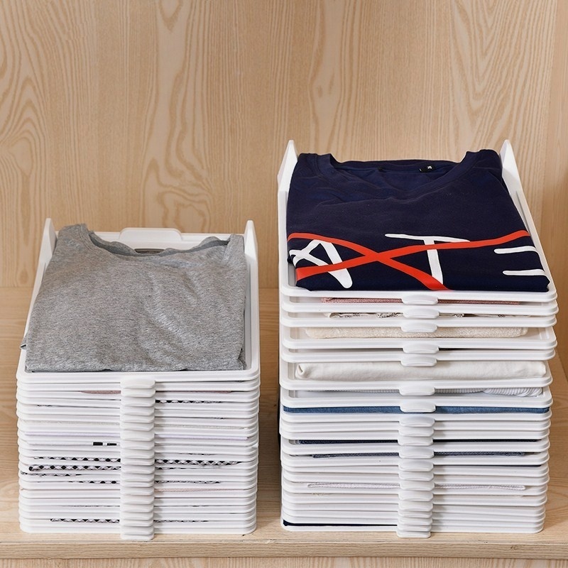 Hot selling Clothes storage layered folding board sweater T-shirt shirt organization sleeping wardrobe classification