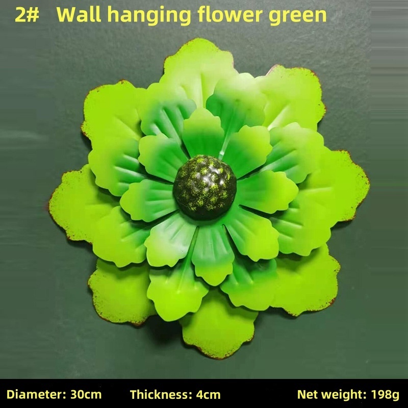 wholesale American Garden Entrance Wall Hanging Outdoor Iron Flower Creative Home Wall Decor Sunflower Kindergarten Decoration