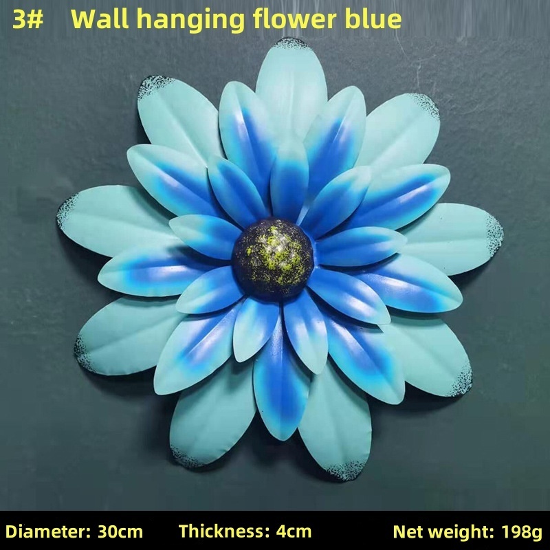 wholesale American Garden Entrance Wall Hanging Outdoor Iron Flower Creative Home Wall Decor Sunflower Kindergarten Decoration