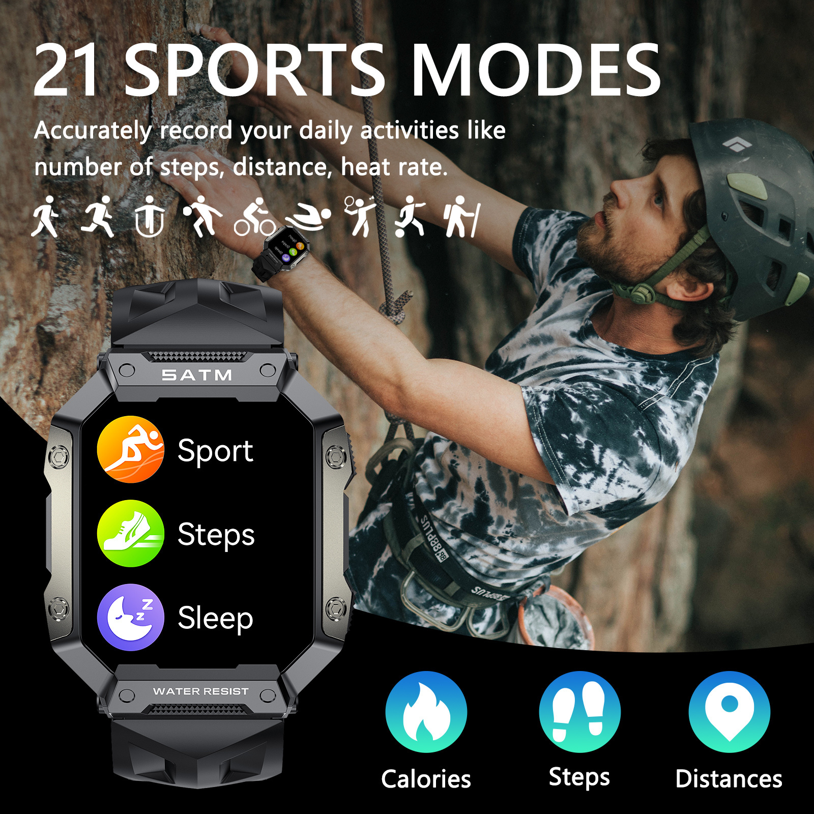 hight quality 3 atm water resistant proof watch ip68 waterproof smart watch for men women 5 atm