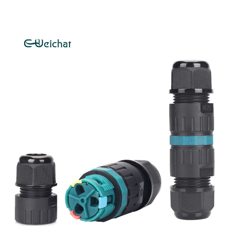 E-Weichat Waterproof swivel electrical connector waterproof quick connector waterproof cable connector ip68