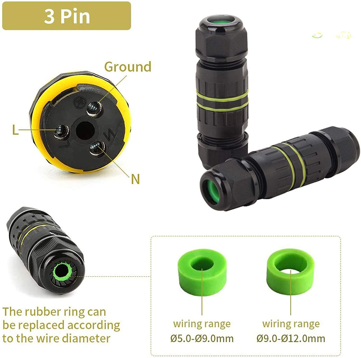 E-Weichat High Quality IP68 Circular Sleeve Industrial M20 Cable Waterproof Connector IP68 Cable Waterproof Connector