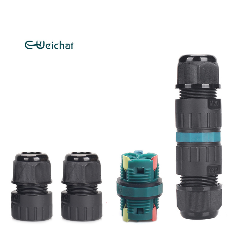 E-Weichat Waterproof swivel electrical connector waterproof quick connector waterproof cable connector ip68