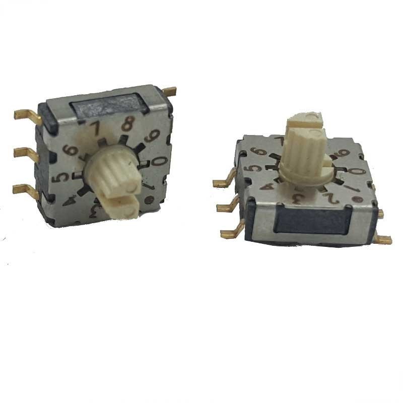 IP67 Rotary Dip Switch Sdcr-10s 10 gear circuit breaker 7x7 Coding Switch for 3 speed rotary fan switch