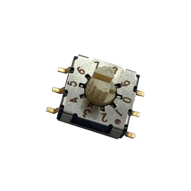 IP67 Rotary Dip Switch Sdcr-10s 10 gear circuit breaker 7x7 Coding Switch for 3 speed rotary fan switch