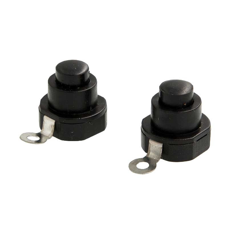 Flashlight switch 10x10 ON-OFF round Mini 2pin Push Button Switches Self-locking tactical switch