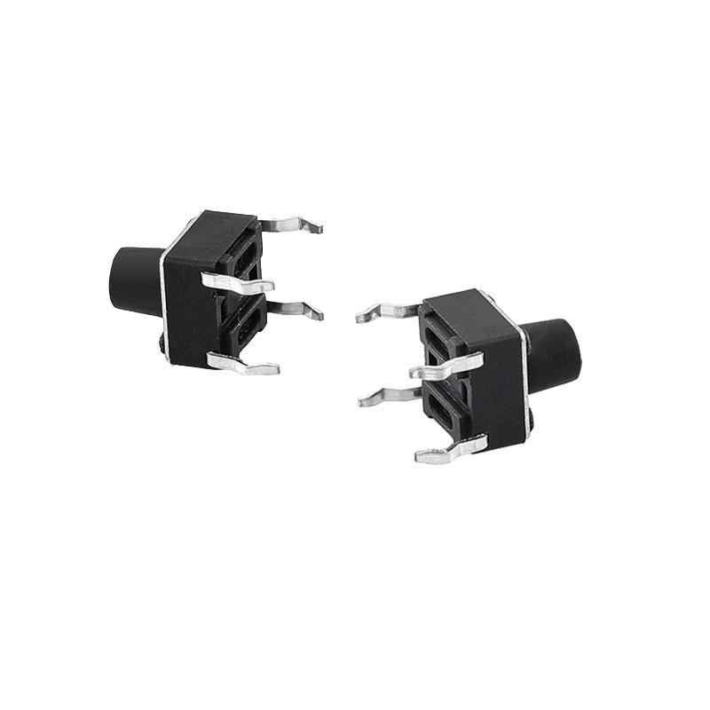 Tact Switch 6*6*5 Black Bottom 4 Bent Feet Push Button Switches Tact Micro Switch