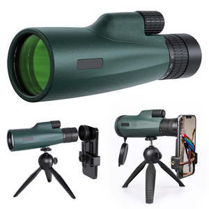 Optics Lens 8X-22X Zoom HD Monocular Telescope Waterproof for Traveling Hunting Camping With Smartphone Holder & Tripod