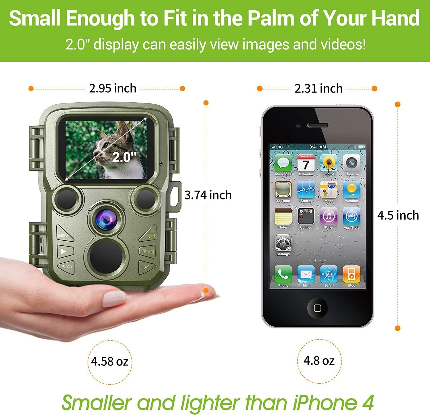 Shenzhen Long-range Night Vision 4K Wildlife Trail Camera Mini Hunting Camera