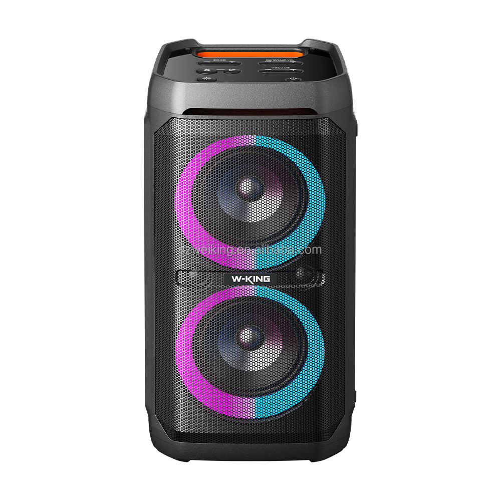 Wholesale portable waterproof wireless party boombox RGB light Bluetooth party speaker