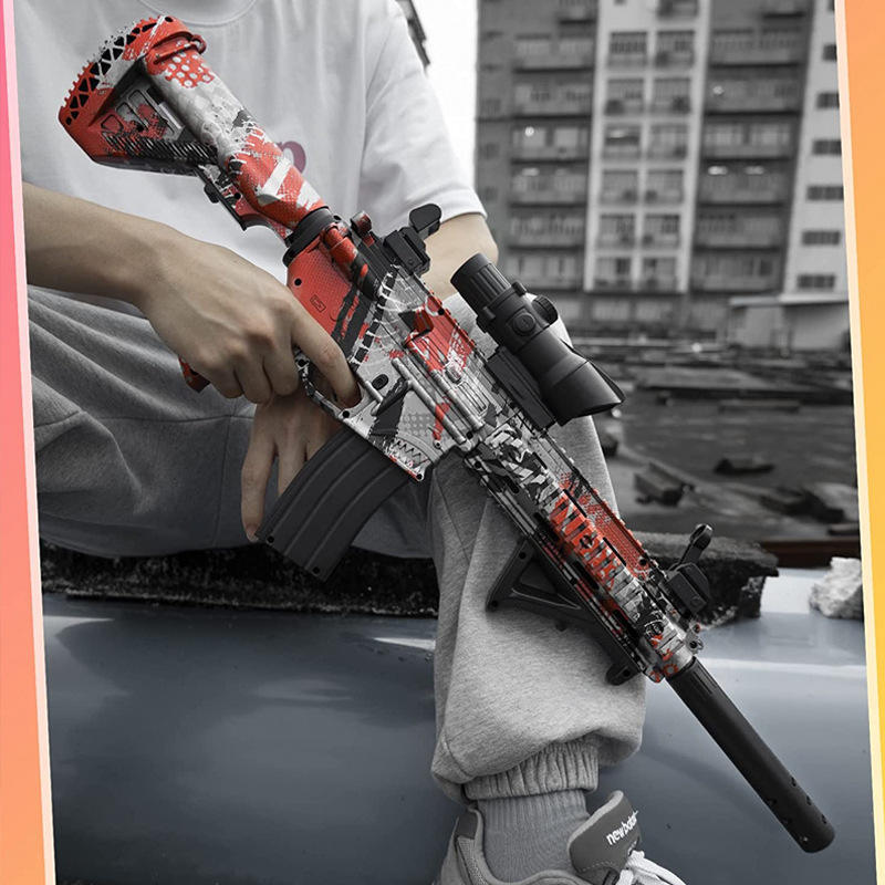 In stock M4A1 HK 416 Look Like Real Toy Guns Electric Gel Ball Blaster Gun With Magazine Gel Blaster Toy Gun for Adults