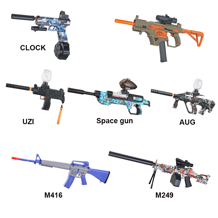 High Quality Cheap Plastic M416 Glock Toy Electric Gel Blaste Ball Sniper Rifle Gel Gun Blaster for Shoot Games