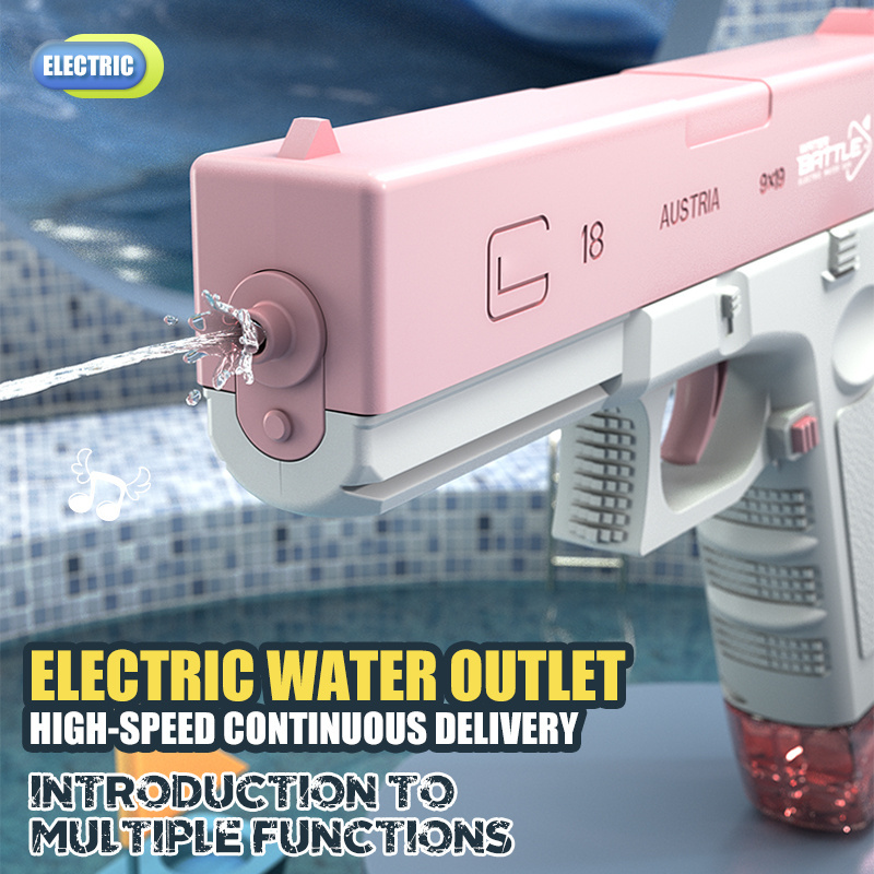 Shooting Games Glock Pistol Toys Large Electric Blaster Automatic Water Gun Toy for Kids Summer Outdoor Toys