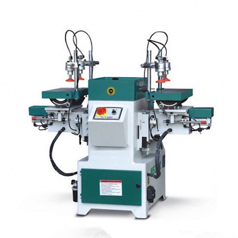 Horizontal Double-end Mortiser Two Spindle Mortising Machine Industrial Woodworking Boring Drilling Woodworking  Equipment