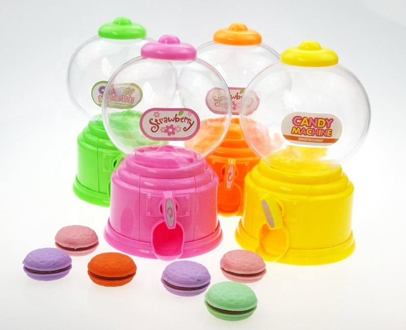 Cute Mini Candy Gumball Dispenser Vending Machine Saving Coin Bank Kids Toy