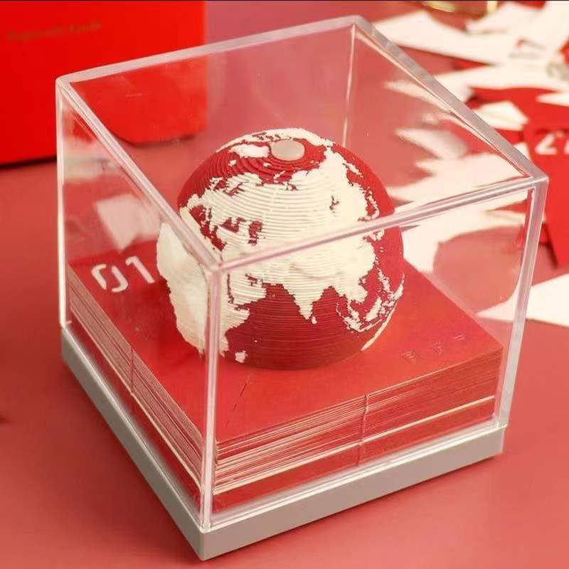 2022 Promotion Gift Home Decoration 3d Table Desk Calendar Ornaments Custom Logo Paper Note Memo Pad