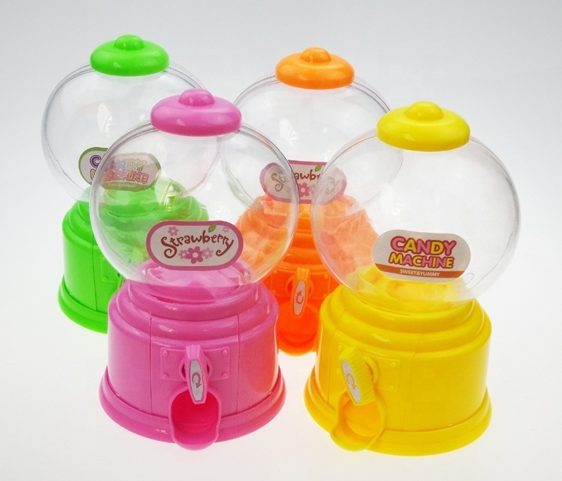 Cute Mini Candy Gumball Dispenser Vending Machine Saving Coin Bank Kids Toy