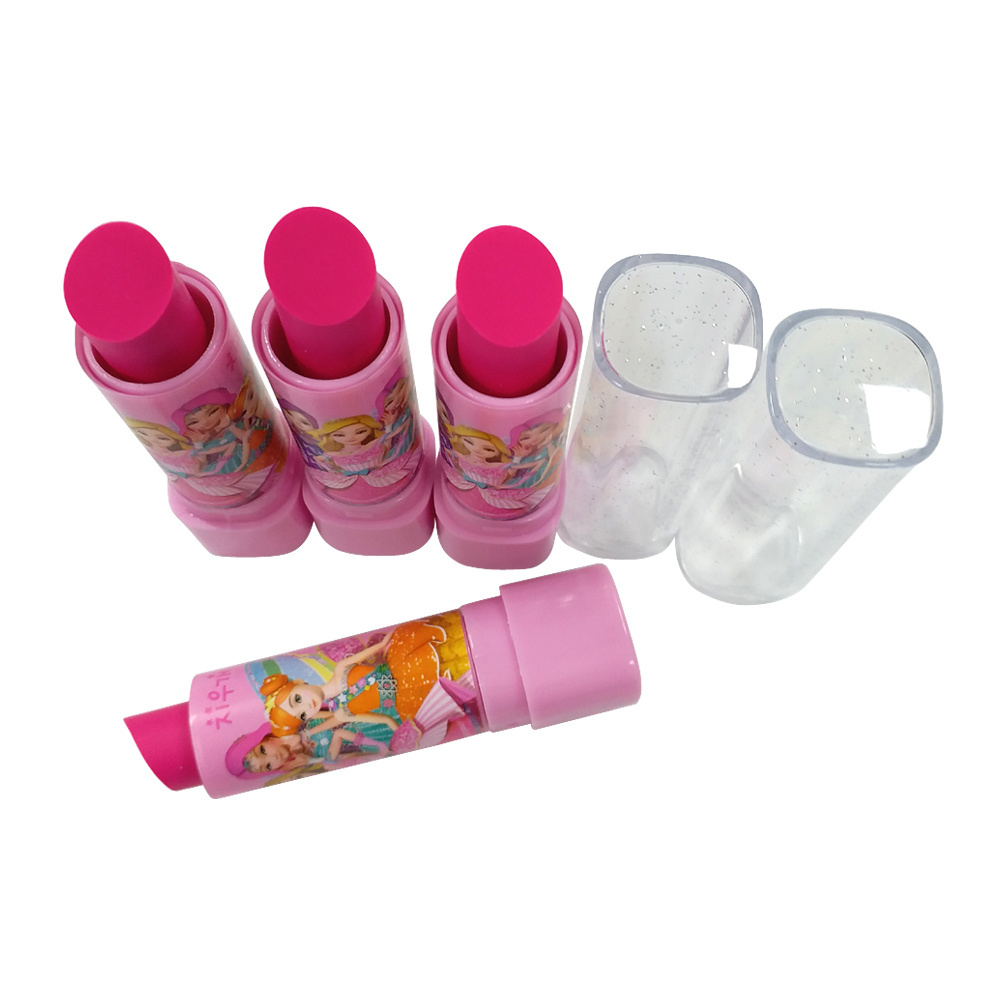 Korean Cartoon Kawaii Cute Kids Eraser Lipstick