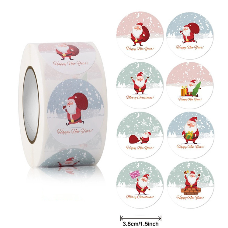 Wholesale Custom Christmas Sticker Label Stickers Waterproof for Small  Business Printing Labels