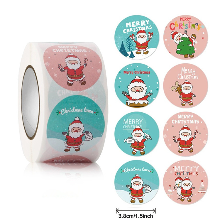 Wholesale Custom Christmas Sticker Label Stickers Waterproof for Small  Business Printing Labels