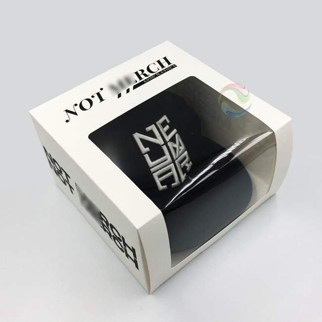 Wholesale MOQ 100 PCS Custom Printed Color Logo Paper Gift Hat Boxes Packaging