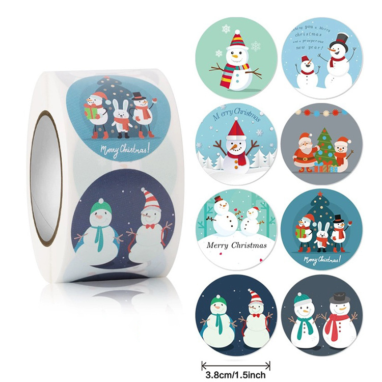 Wholesale Custom Christmas Sticker Label Stickers Waterproof for Small  Business Printing Labels