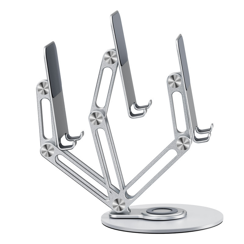 L06X Aluminum Alloy Mobile Phone Tablet Stand  Rotatable Folding Metal Stand Suitable for Desktop Tablets and Mobile Phones