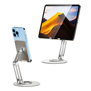 L06X Aluminum Alloy Mobile Phone Tablet Stand  Rotatable Folding Metal Stand Suitable for Desktop Tablets and Mobile Phones