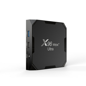 X96 MAX+ ULTRA  Amlogic S905x4 4gb 64gb Android Tv Box 11.0 Smart TVBox 2.4G/5Ghz Wifi HDR 8K 4GB 32GB X96 MAX+ ULTRA Media Play