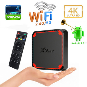 2021 New S905w4 X96 MINI Plus 2gb 16gb Android IP Tv Box 9.0 Smart TVBox IP  DUAL Wifi 4K 1GB 8GB X96 media Player Set Top box