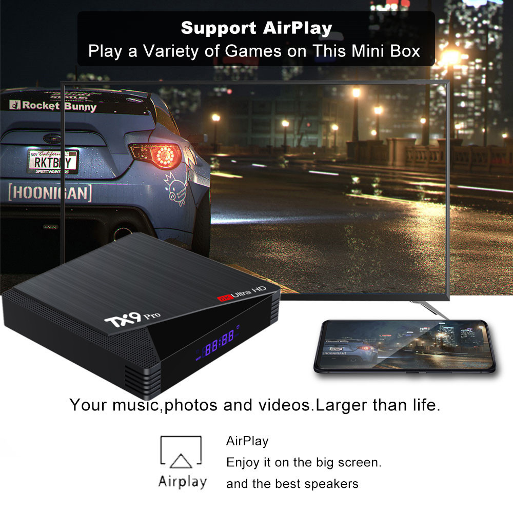 Factory Direct Smart Tv Box Bangla tx9pro Android 4K Game Ultra HD TVbox Set-Top Box 6K Gamer TX9 Pro Android Tv Box