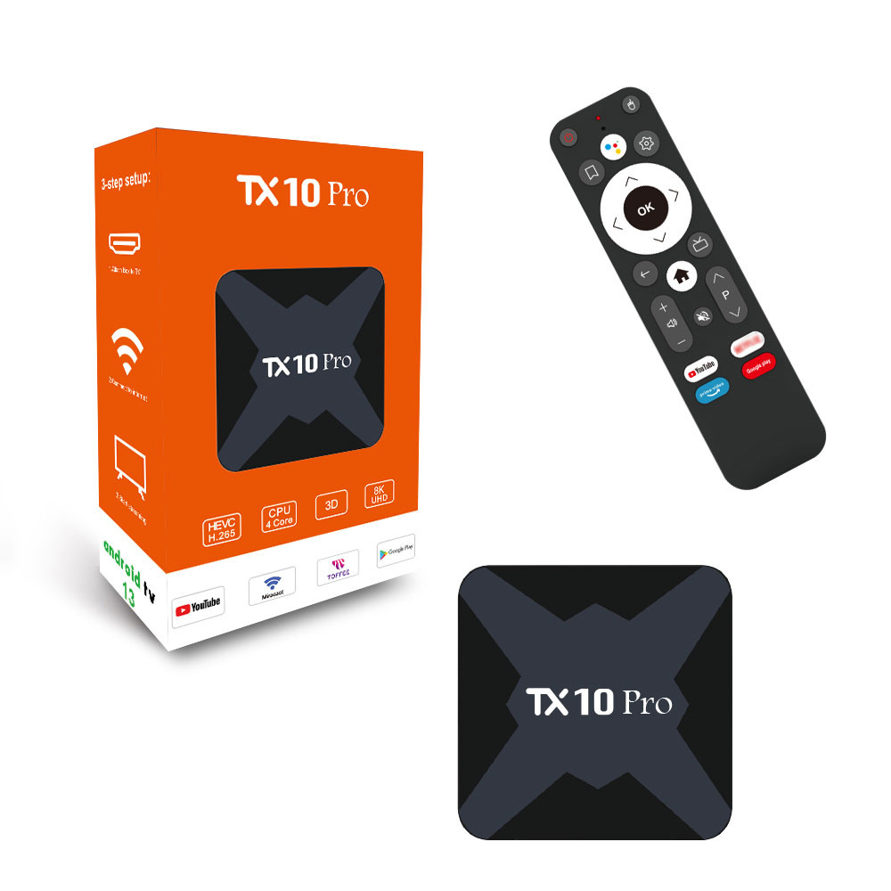 2023 Cheapest Tv Box Android 13 ATV Allwinner H313 with BT Voice Remote  8G 128G  tx10 pro vs tx9 pro