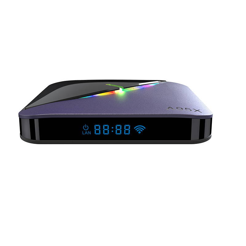 2022 Newest Smart Android Box A95X F3 AilII 4gb/64gb Android 11.0 Amlogic S905W2 Dual wifi BT TV Box with RGB light