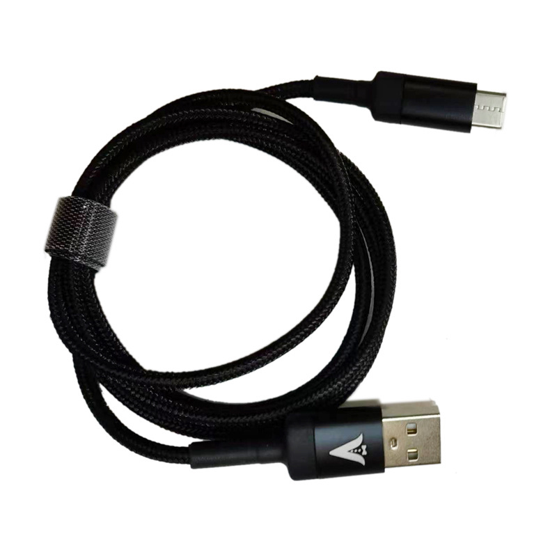 Data Cable Power off Automatically New Selling Products Strongest Enduring Nylon Braided Cable USB Breathing LED Light