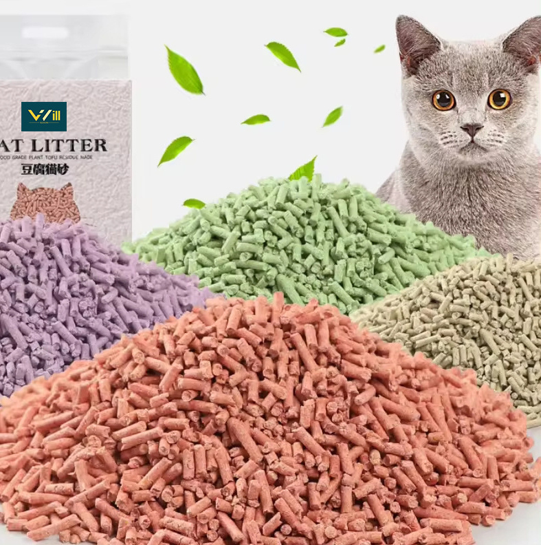 Silica sand biodegradable plant crystal pet products oem cat litter accessories supplier cassava bentonite and tofu cat litter