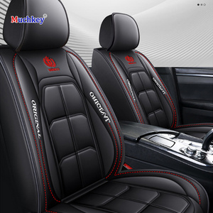 Muchkey Car Seat Covers Universal Car Interior Accessories Decoration Leather Sport Car Seat Cover full Seat Cover Cushion