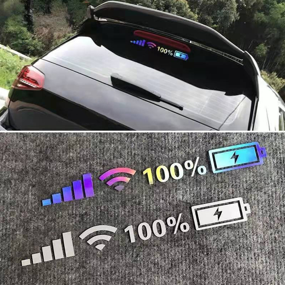 5G WIFI Mobile Signal Logo Custom Lettering Decals Weatherproof Window Windshield Bumper Vinyl Reflective Car Stickers