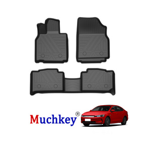 Muchkey TPE Mats For 2018 2019 BYD Qin Pro EV Car Accessories Decorative Protector Waterproof All Weather Special Car Floor Mats