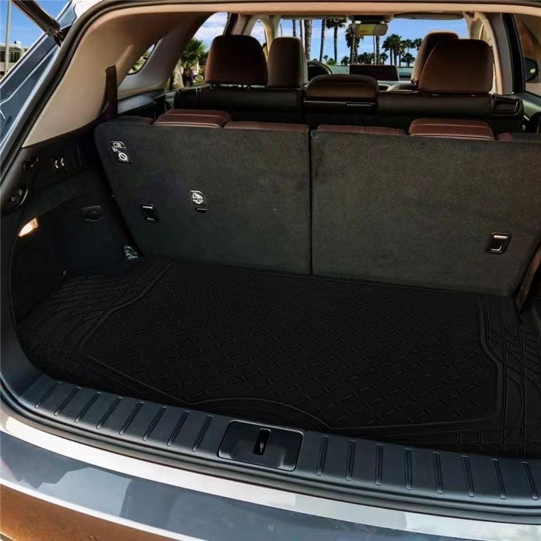 Muchkey Heavy Duty Rubber Cargo Liner Cargo Mat Protection Durable All Weather Waterproof Pvc Universal Car Trunk Mat