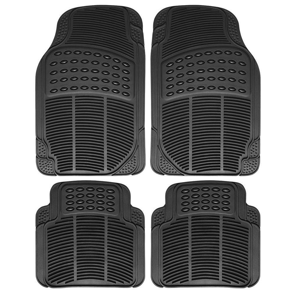 Muchkey Rubber floor mat 4 PCS Set Foot Slip Mat Heavy Duty Easy Wash Wholesale Universal PVC Car Floor Mats for Car