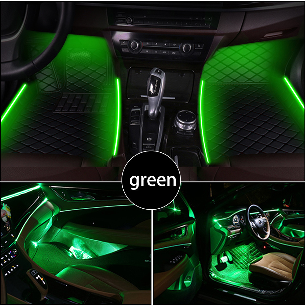 MuchKey OEM ODM LED Strip Car Floor Mats Carpet Lights Led Decorative Interior Lights Luminous Car foot mats