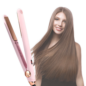 Rose Gold Mirror Titanium Plates Hair Straightener Professional Hair Straightener Flat Iron Factory Direct Sale