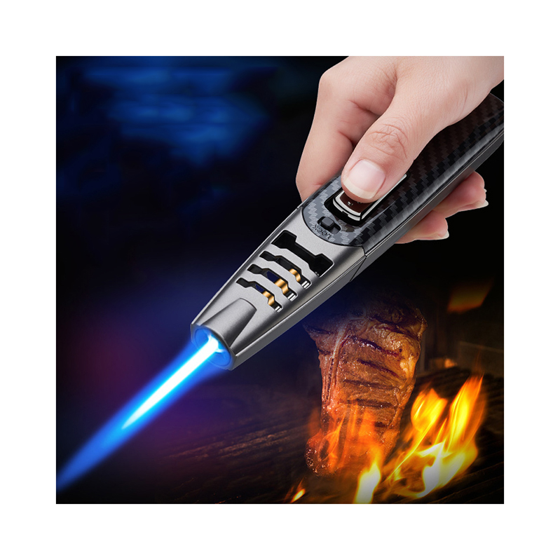 Mini portable BBQ torch lighter windproof Lighter cigar rechargeable lighter