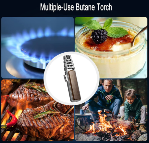 OEM Wide Use BBQ Lighter Gun Spray Windproof Torch Blue Flame Gas Customization Kitchen Jet Torch Lighter